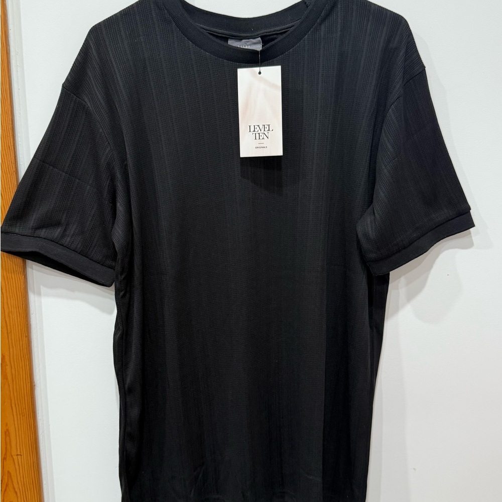 Level Ten Black Short Sleeve Men's Tee